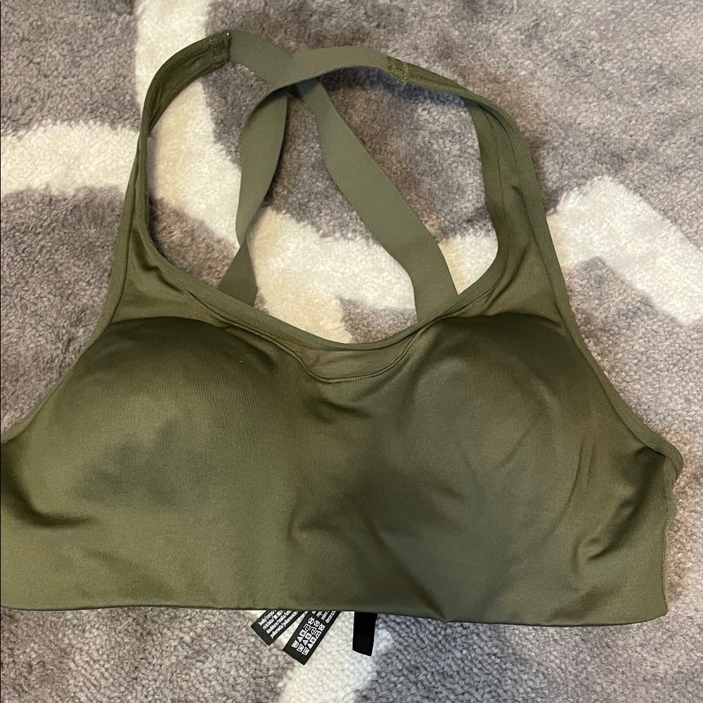 Pink Victoria Secret Olive Green Women’s Sports Bra